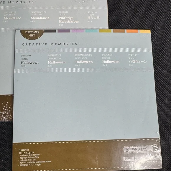 NEW Creative Memories Designer Print  8x8 Pages Lot for Halloween & Bountiful - Picture 2 of 7